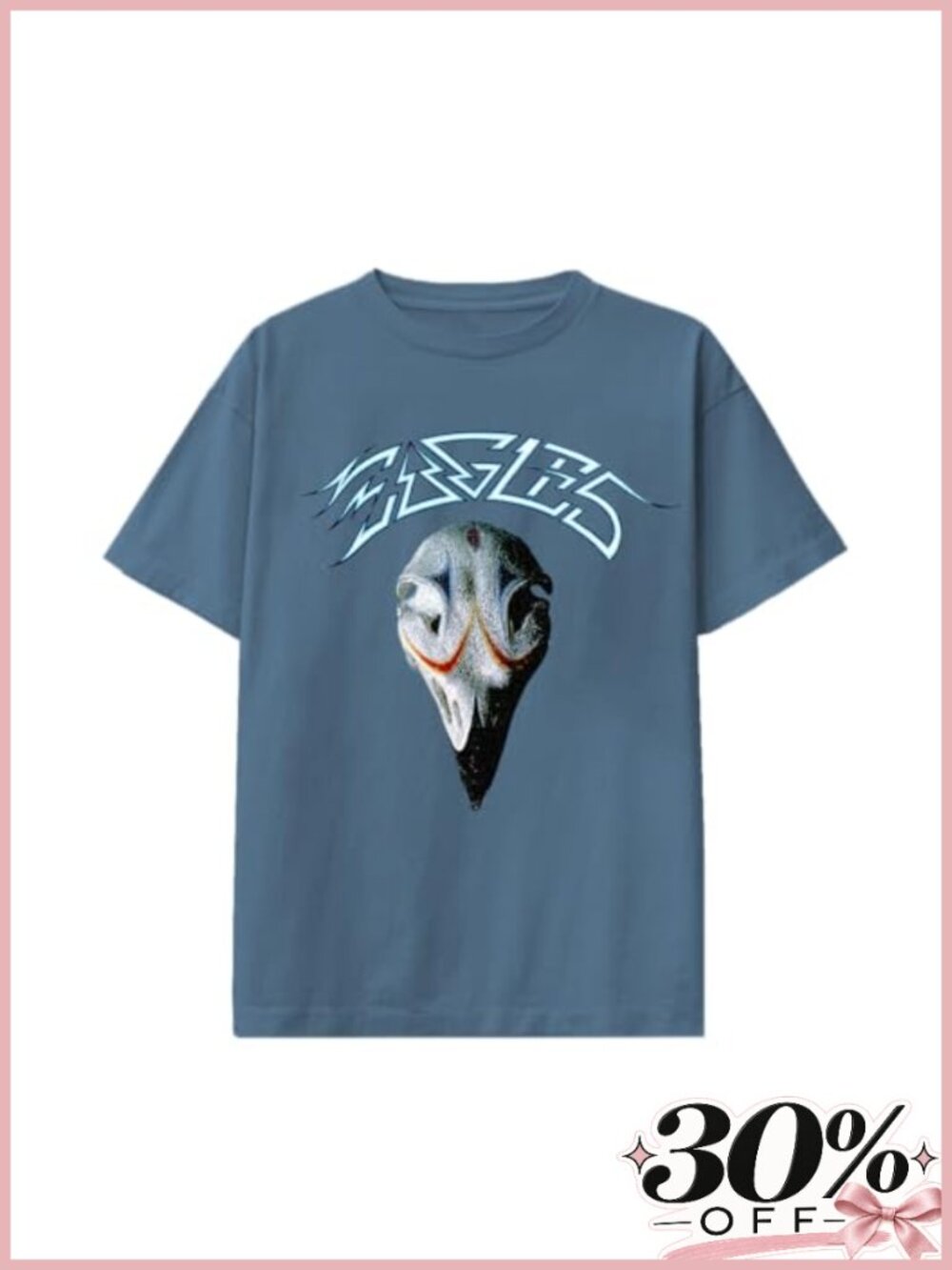 Eagles Greatest Hits Album Cover T-Shirt 100% Cotton Classic Rock Tee